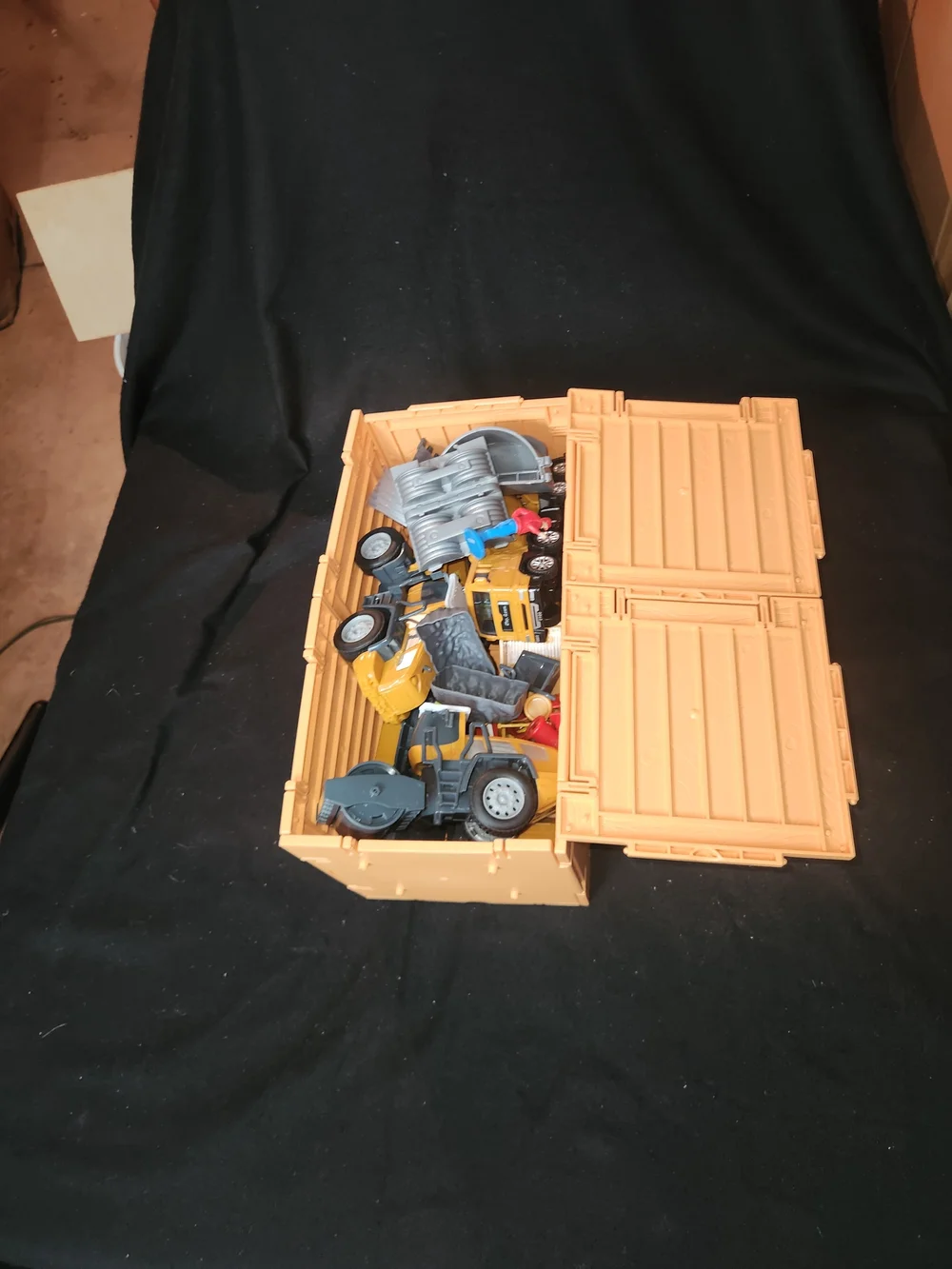 Yellow Construction Playset with Trucks and Accessories - Kids Toys #334